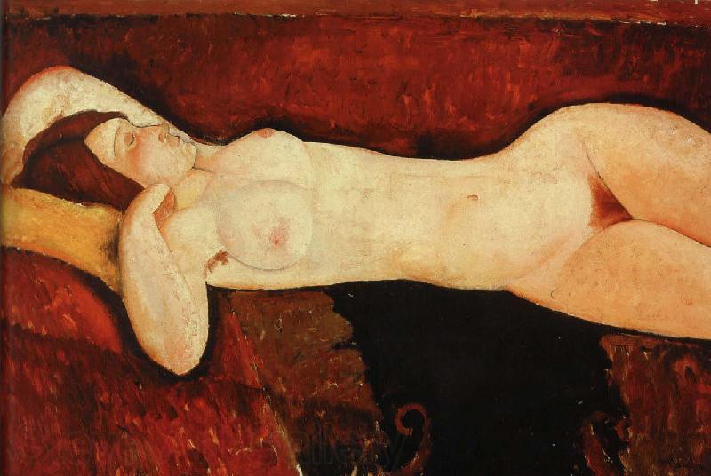 Amedeo Modigliani liggande aktsudie Germany oil painting art